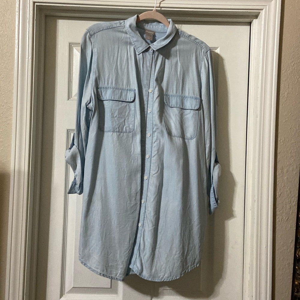 Chicos denim top